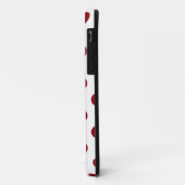 Coques Case-Mate iPhone Cercles Pois rouges Crimson (Dos/Gauche)