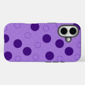 Coques Case-Mate iPhone Cercles pourpres (Verso (horizontal))
