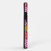 Coques Case-Mate iPhone cercles psychédéliques cas téléphonique (Dos/Droite)