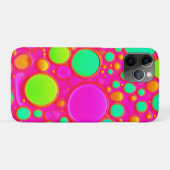 Coques Case-Mate iPhone Cercles roses et verts (Dos (Horizontal))