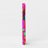 Coques Case-Mate iPhone Cercles roses et verts (Dos/Gauche)