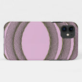 Coques Case-Mate iPhone cercles se chevauchant dans l'arrière - plan viole (Dos (Horizontal))