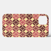 Coques Case-Mate iPhone Cercles sur cercles - pourpre et crème (Verso (horizontal))