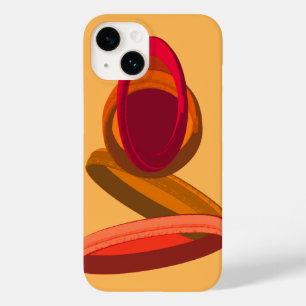 Coque Pour iPhone 14 Cercles triples Abstraits chauds ・ Minimalistes mo