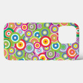 Coques Case-Mate iPhone Cercles vecteurs lumineux (Verso (horizontal))