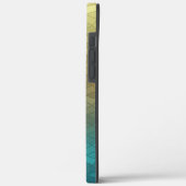 Coques Case-Mate iPhone Cercles vert dégradé motif géométrique (Verso / Gauche)