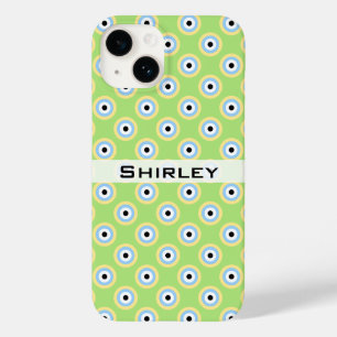 Coque Pour iPhone 14 Cercles verts combinés par Shirley Taylor