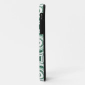 Coques Case-Mate iPhone Cercles verts vintages Abstraits (Dos/Gauche)