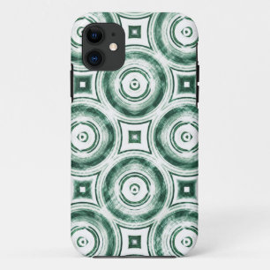 Coques Pour iPhone Cercles verts vintages Abstraits