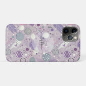 Coques Case-Mate iPhone Cercles violets Abstraits avec accents de bandes d (Dos (Horizontal))