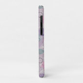 Coques Case-Mate iPhone Cercles violets Abstraits avec accents de bandes d (Dos/Gauche)