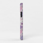 Coques Case-Mate iPhone Cercles violets Abstraits avec accents de bandes d (Dos/Droite)