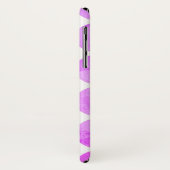 Coques Case-Mate iPhone Cercles violets modernes | Monogramme (Dos/Gauche)