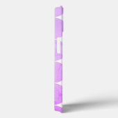 Coques Case-Mate iPhone Cercles violets modernes | Monogramme (Verso / Droite)