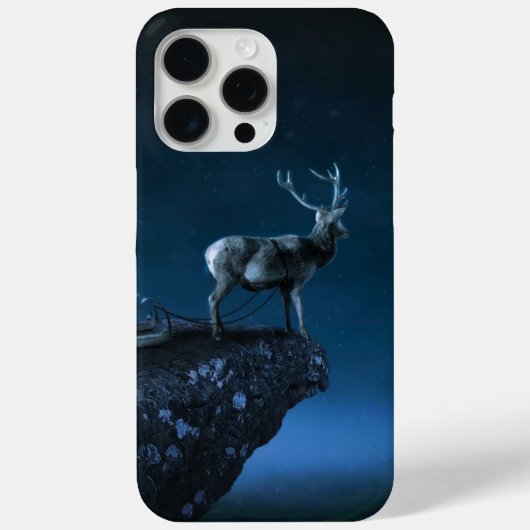 Coques Case-Mate iPhone cerf au clair de lune (Verso)