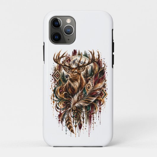 Coques Case-Mate iPhone Cerf Boho, Rêvant de Cerf (Dos)
