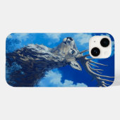 Coques Case-Mate iPhone 🦌 Cerf Céleste (Verso (horizontal))
