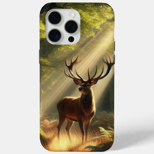 Coques Case-Mate iPhone Cerf dans la forêt matinale (Verso)