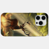 Coques Case-Mate iPhone Cerf dans la forêt matinale (Verso (horizontal))