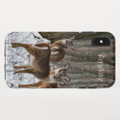 Coques Case-Mate iPhone Cerf d'hiver (Dos (Horizontal))