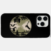 Coques Case-Mate iPhone Cerf Ours Aigle Lune Forêt Silhouette (Verso (horizontal))