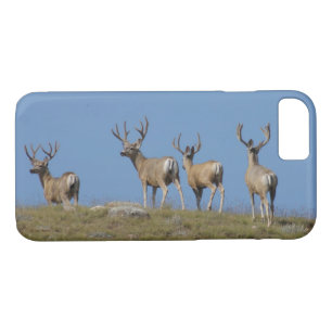 Coque iPhone 7 Cerfs communs de mule D9 en velours
