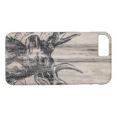 Coques Case-Mate iPhone Cerfs communs rustiques en bois | (Dos (Horizontal))
