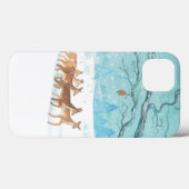 Coques Case-Mate iPhone Cerfs de chevreuils en hiver (Verso (horizontal))