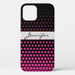 Case-Mate iPhone Case Cerise À pois Élégant Moderne Noir