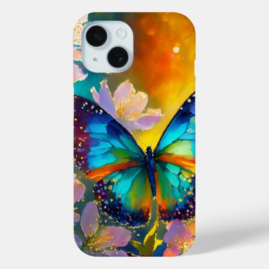 Coques Case-Mate iPhone Cerise Imaginaire Sunrise Papillon  (Verso)
