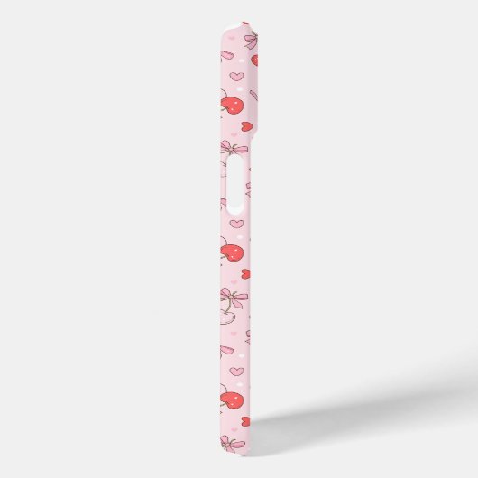 Coques Case-Mate iPhone Cerise mignonne et bow (Verso / Droite)