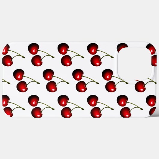 Coques Case-Mate iPhone Cerise rouge sucrée (Verso (horizontal))