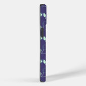 Coques Case-Mate iPhone cerises bleues de cœur (Verso / Droite)