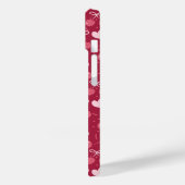 Coques Case-Mate iPhone Cerises Bows Coeurs rouge et rose (Verso / Gauche)