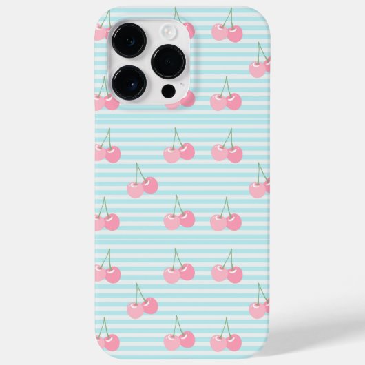 Coques Case-Mate iPhone Cerises roses été (Verso)