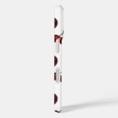Coques Case-Mate iPhone Cerises Rouges Brillantes Blanc Retro (Verso / Droite)