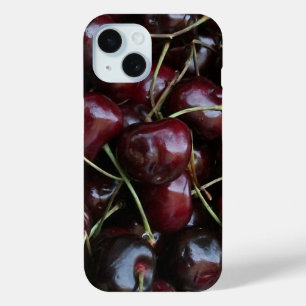 Coque Pour iPhone 15 Cerises rouges fraîches aux tiges