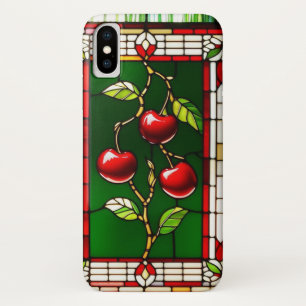 Case-Mate iPhone Case Cerises rouges vibrantes avec de riches feuilles v