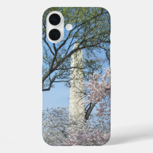 iPhone 16 Plus Case Cerisiers en fleurs et le Monument de Washington à
