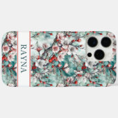 Coques Case-Mate iPhone Cerisiers en Fleurs Imprimé Sakura Monogrammé (Verso (horizontal))