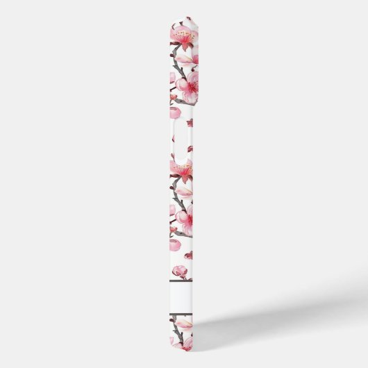 Coques Case-Mate iPhone Cerisiers en Fleurs Motif Sakura Monogrammé (Verso / Droite)