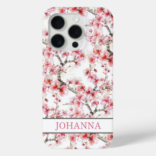 Coque iPhone 15 Pro Cerisiers Fleurs de Sakura Japonais 