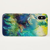 COQUES Case-Mate iPhone CERVEAU EN BOIS VERT (Dos (Horizontal))