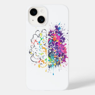 Coque Pour iPhone 14 Cerveau gauche contre Cerveau droit Création