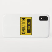 Coques Case-Mate iPhone Cesser le signe d'intimidation jaune (Dos (Horizontal))