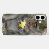 Coques Case-Mate iPhone C'est à moi ! ! ... Singe Macaque thaïlandais sauv (Verso (horizontal))