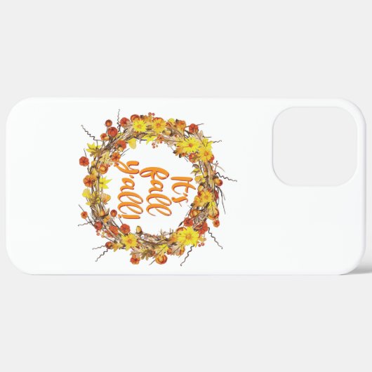 Coques Case-Mate iPhone C'est automne Y'all Orange Feuilles d'automne (Verso / Droite)