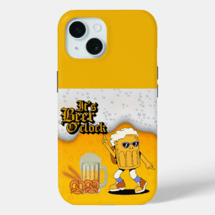 Coque Pour iPhone 15 C'est Beer O'Clock Beer Mug Character