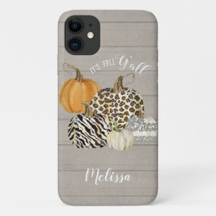 Case-Mate iPhone Case C'est la chute Y'all Leopard Zebra Citrouilles w G