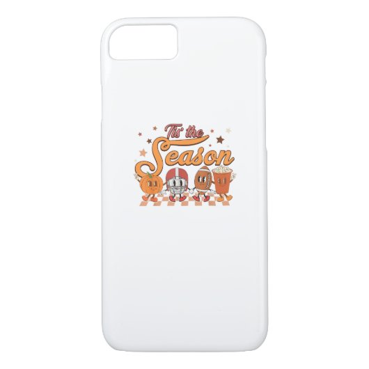 Coques Case-Mate iPhone C'Est La Saison Citrouille Leaf Latte Football Cre (Dos)